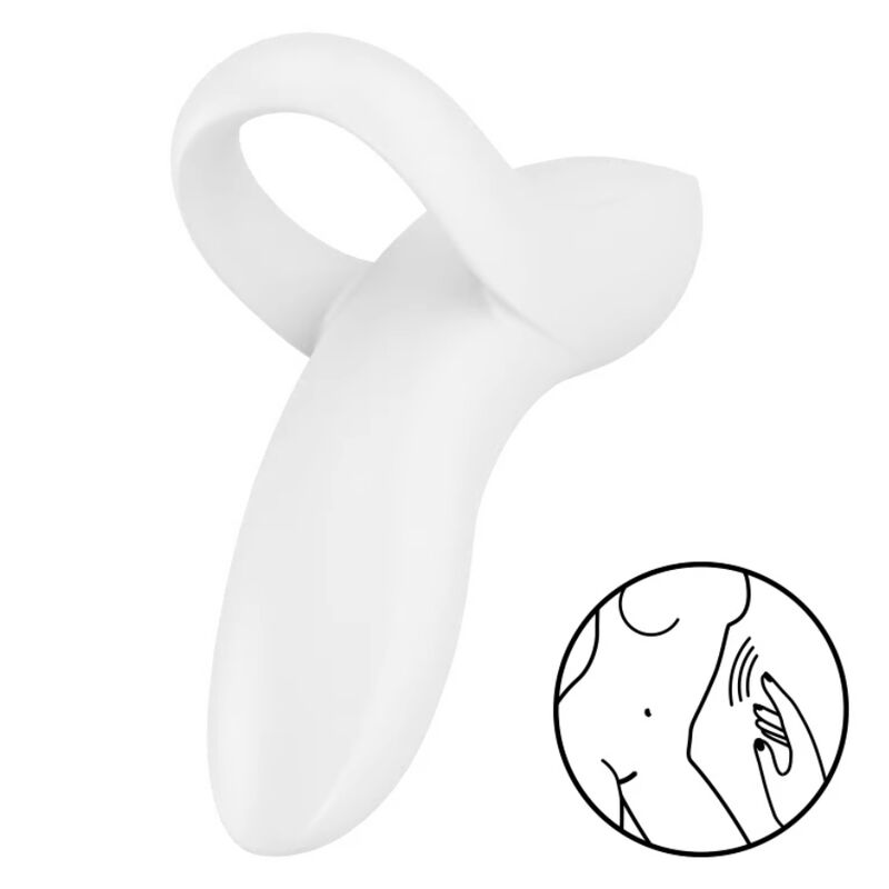 Vibratore per dito satisfyer bold lover - bianco-0