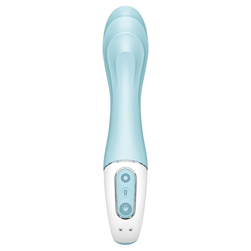 Satisfyer air pump vibrator 5+ inflatable g-spot vibrator app - blue-2