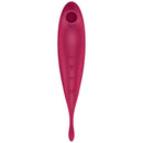 Satisfyer twirling pro+ air pulse stimulator & vibrator app - red-1