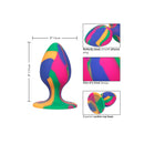 Calex cheeky medio tie-dye plug anale-2