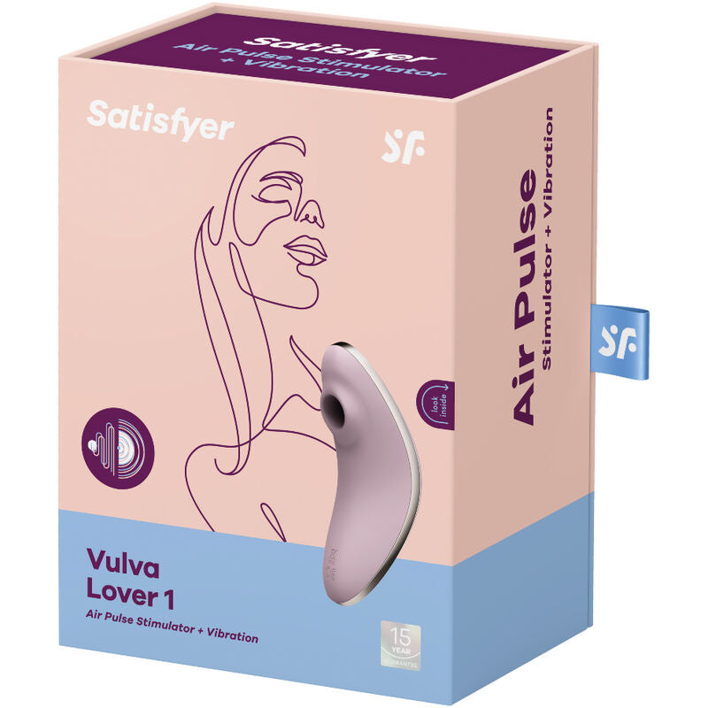Satisfyer vulva lover 1 stimolatore di impulsi d''aria e vibratore - viola-3