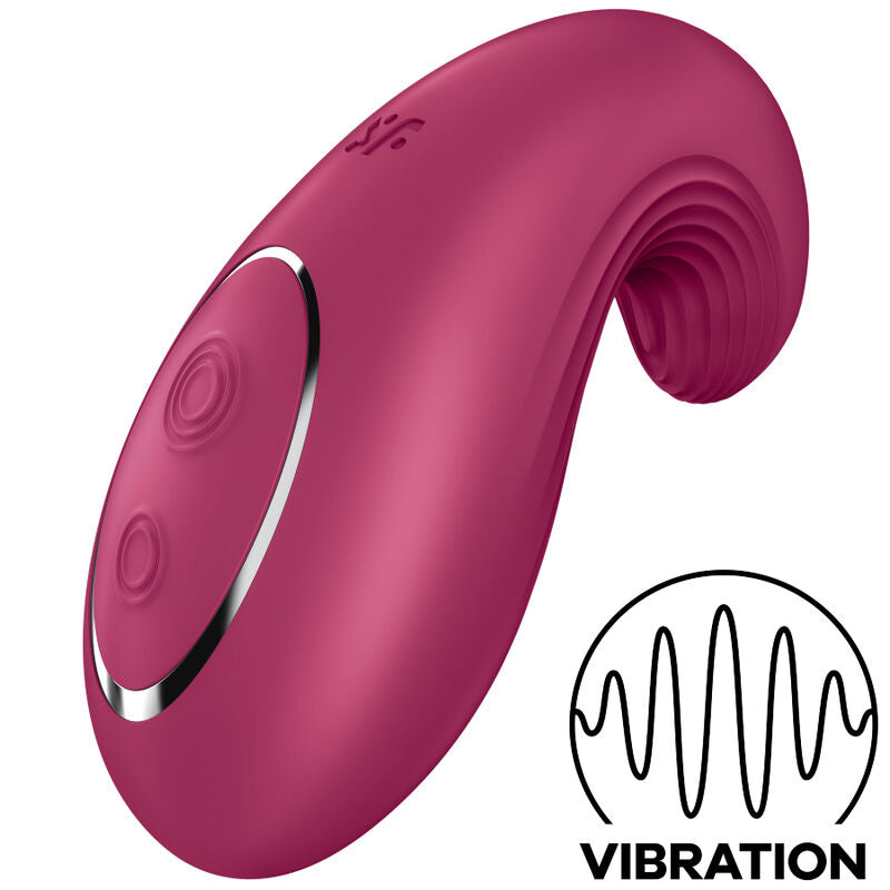 Vibratore da appoggio satisfyer dipping delight - rosso-0