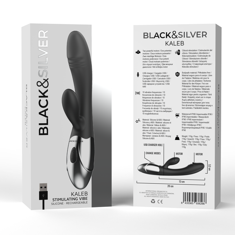 Black&silver kaleb stimulating vibe-5
