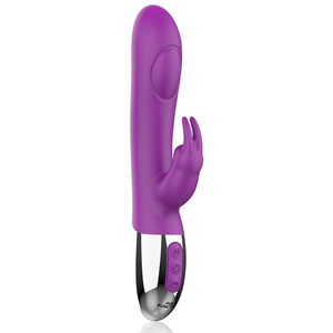 Vibratore Rabbit Fun Function Combi Double Tapping Viola/Argento