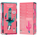 Tripla stimolazione happy loky donald: compatibile con la tecnologia wireless anale, g-spot e clitoridea watchme-7