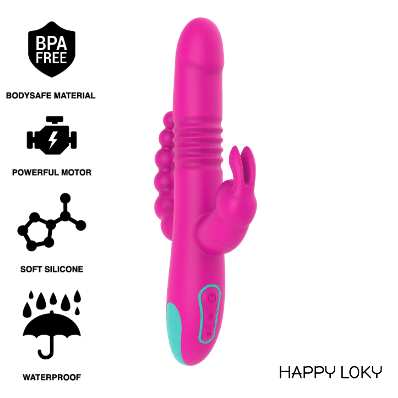 Tripla stimolazione happy loky donald: compatibile con la tecnologia wireless anale, g-spot e clitoridea watchme-0