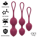 Cici beauty premium silicone 3 perline vibranti kegel telecomando
