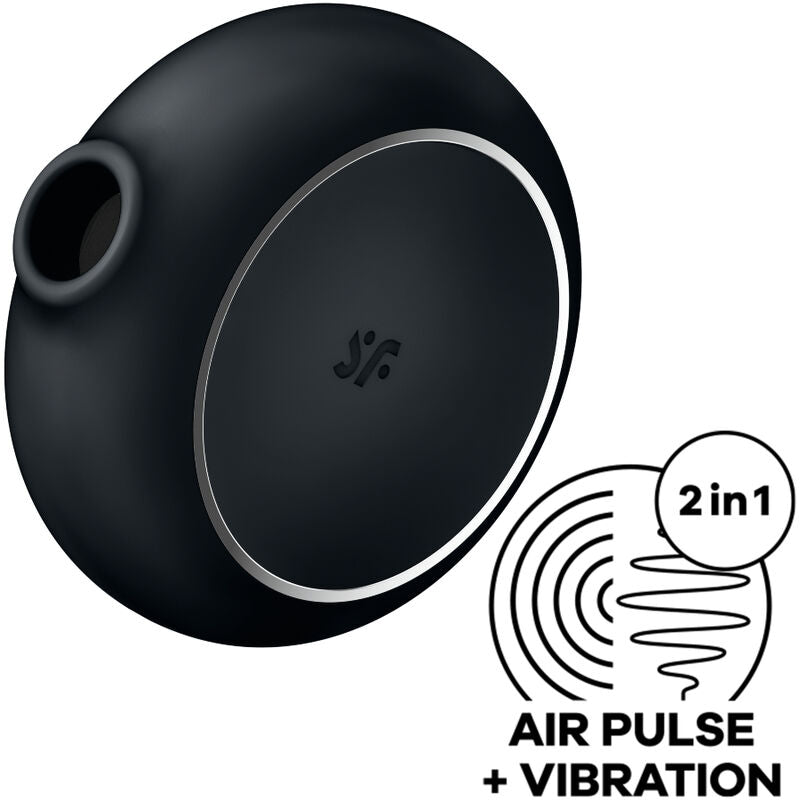 Satisfyer  pro to go 3 double air pulse stimulator & vibrator - black-0