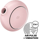 Satisfyer pro to go 3 double air pulse stimulator & vibrator - pink-0