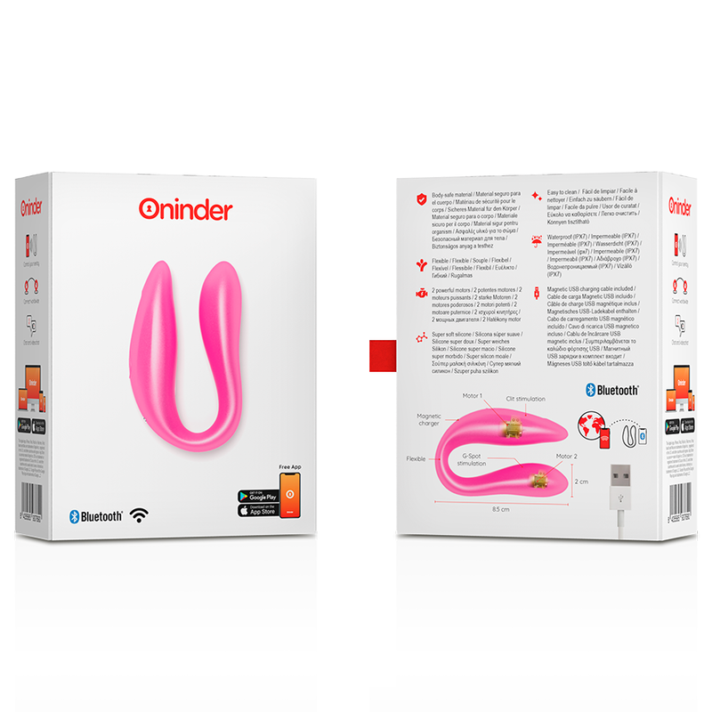 Oninder g-spot & clitoral stimulator pink - free app-6