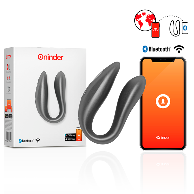 Oninder g-spot & clitoral stimulator black - free app-1
