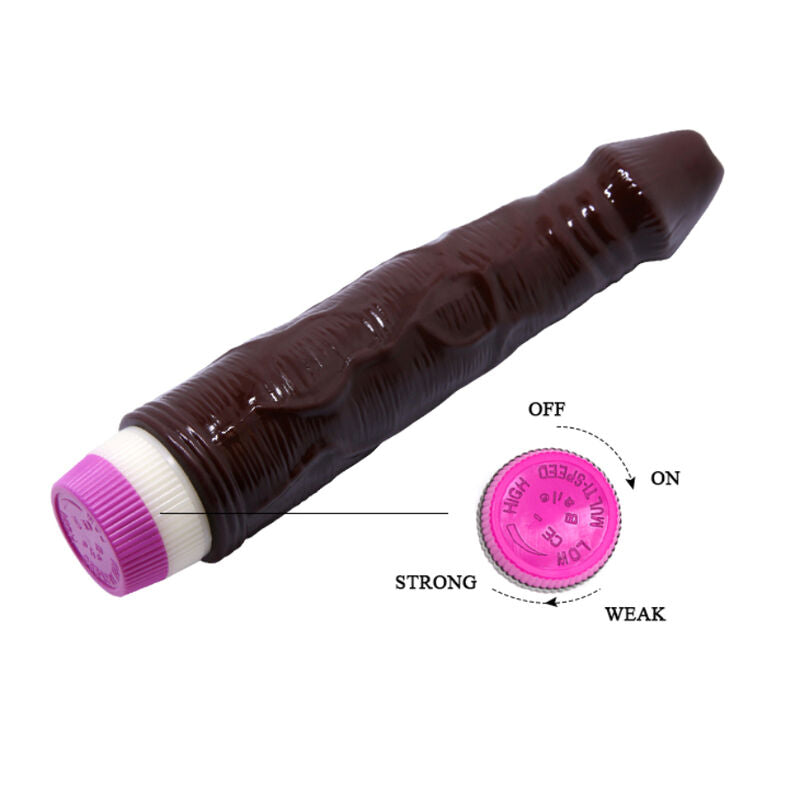 Waves of pleasure vibrator 23 cm brown-2