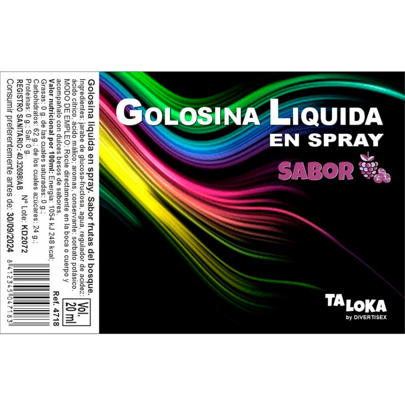 Taloka - spray golosina lÍquida frutas del bosque-0