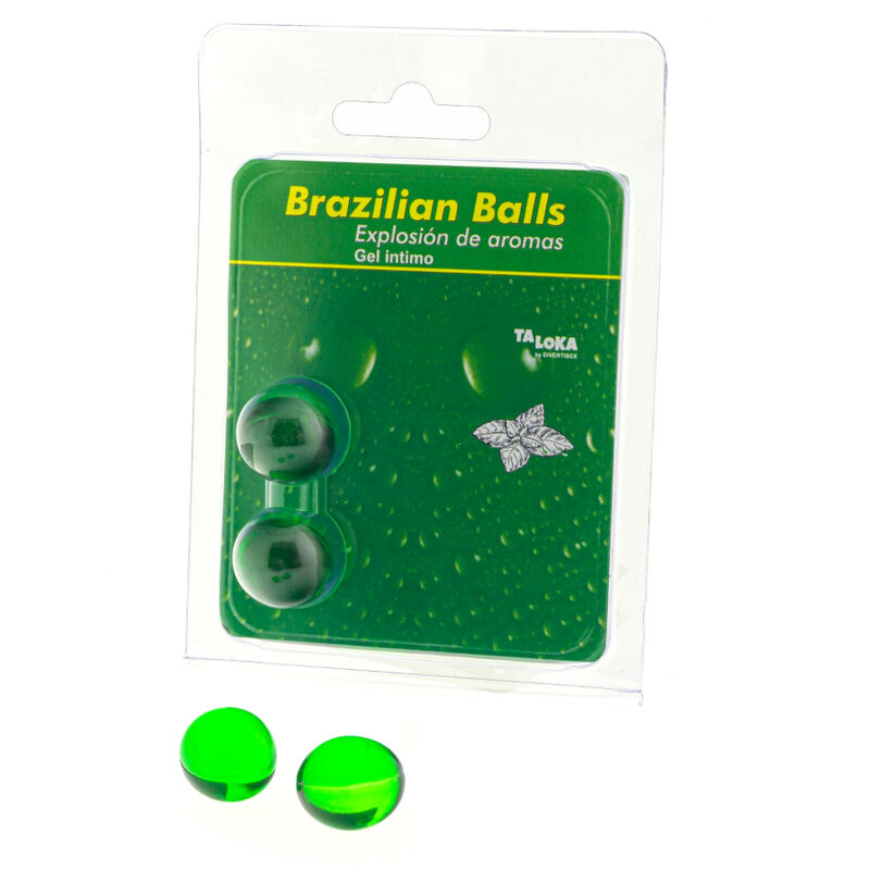 Taloka - 2 palline brasiliani gel intimo alla menta-0