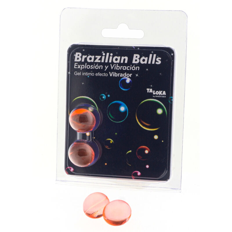 Taloka - 2 palline brasiliani gel emozionante effetto vibrante-0