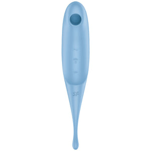 Succhia Clitoride multifunzione Satisfyer Twirling Pro Celeste