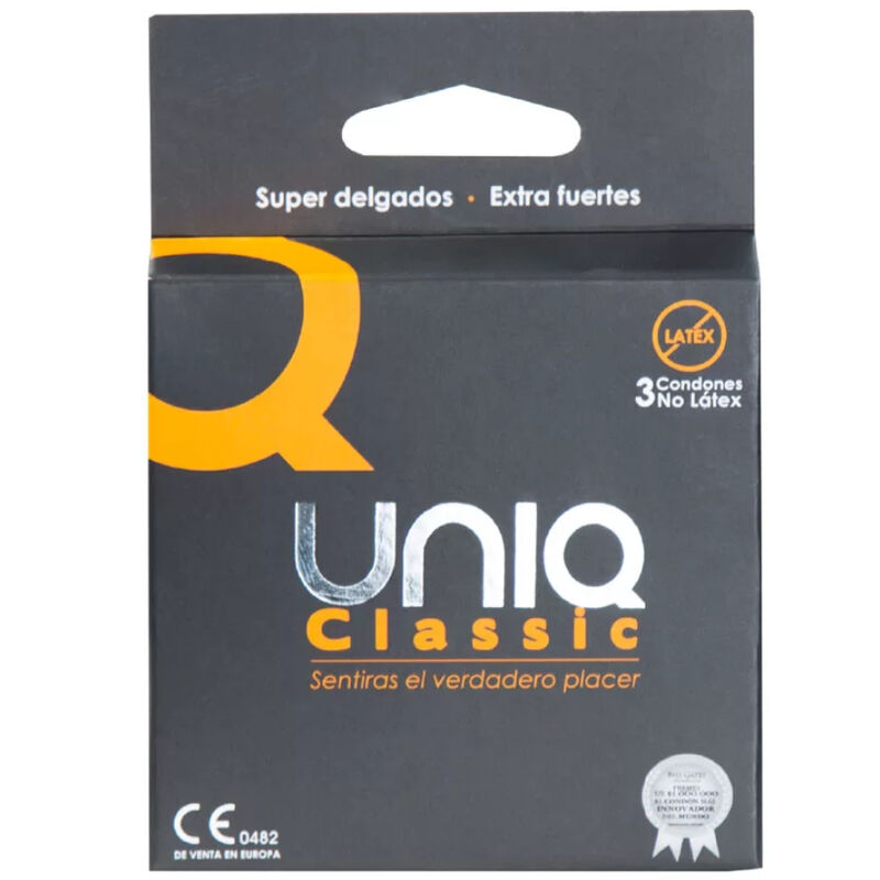 Preservativo senza lattice uniq classic 3 unitÀ-0