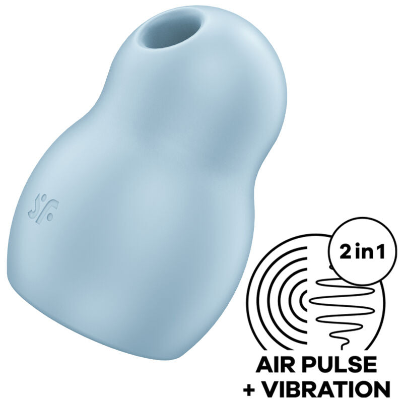 Satisfyer pro to go 1 stimolatore e vibratore a doppio impulso d''aria - blu-0