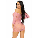 Vestito leg avenue heart net taglia unica - rosa-1