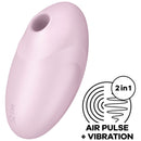 Satisfyer vulva lover 3 stimolatore e vibratore a impulsi d''aria - rosa-0
