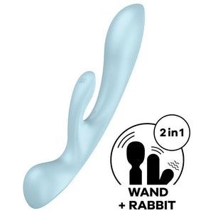 Vibratore Rabbit Satisfyer triple oh Celeste