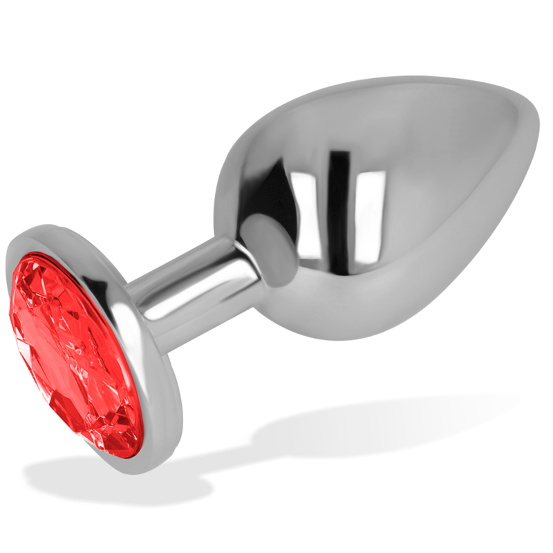 Ohmama anal plug metal red 8 cm-0