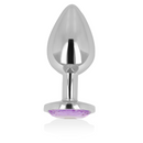 Ohmama anal plug metal violet 8 cm-1