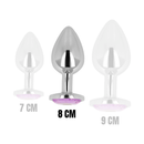 Ohmama anal plug metal violet 8 cm-3