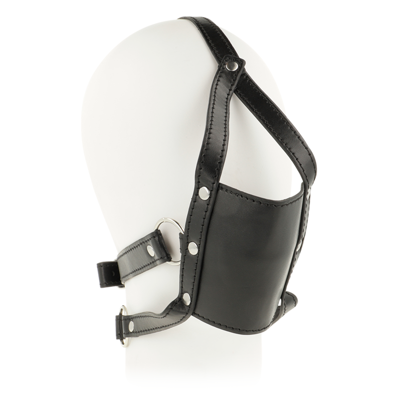 Ohmama head harness with muzzle cover ball gag-0