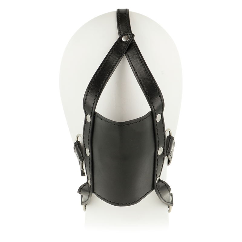 Ohmama head harness with muzzle cover ball gag-1