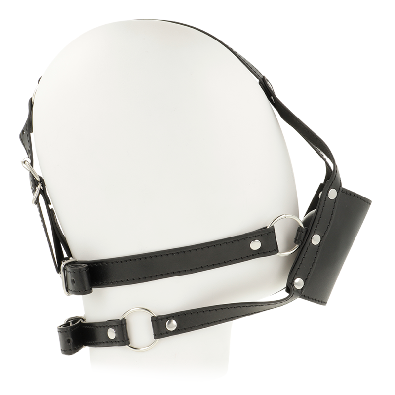 Ohmama head harness with muzzle cover ball gag-2