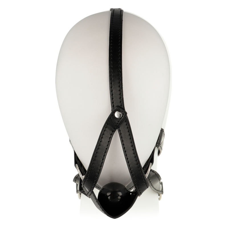 Ohmama head harness with muzzle cover ball gag-4