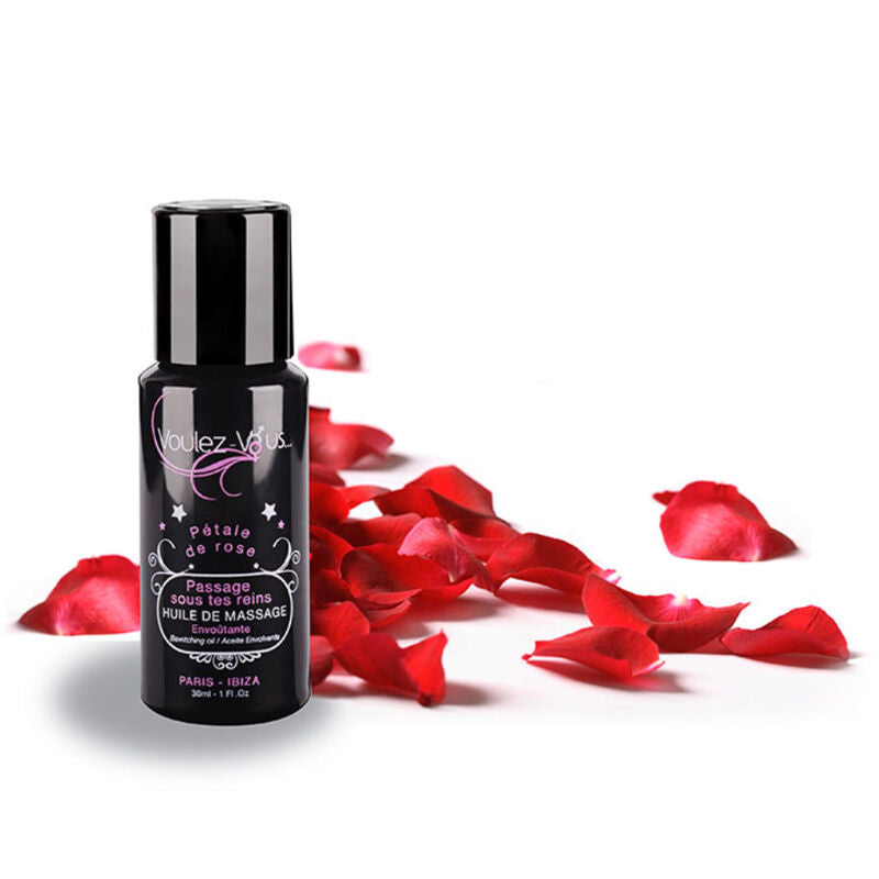 Voulez-vous olio da massaggio accattivante - petali di rosa 30 ml-0