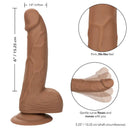 California exotics borchie in silicone 15,24 cm marrone-2