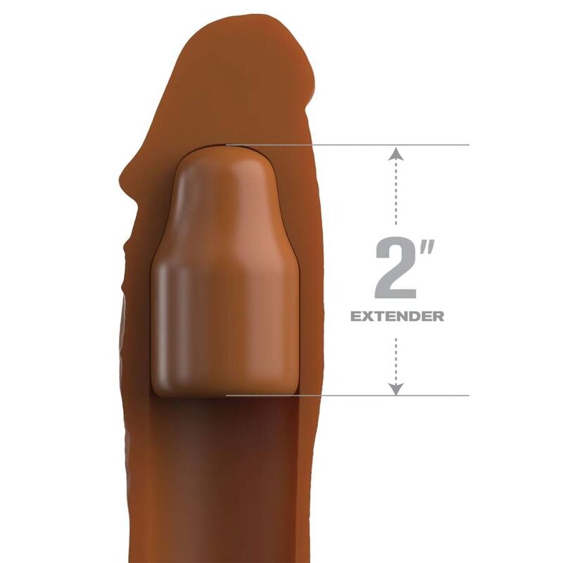 Pipedreams manicotto 20,32 cm + 5,00 cm pollice tappo caramello-1