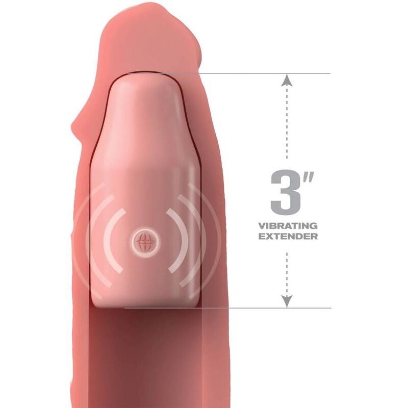 Pipedreams sleeve 22,86 cm + 7,62 cm plug remote skin-1