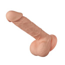 Bellissimo incontro bahamut dildo realistico e flessibile 21,8 cm - carne-0
