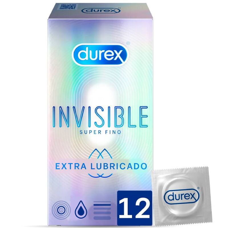 Durex invisibile extra lubrificato 12 unitÀ-0