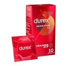 Preservativi durex sensibili xl 10 unità-3