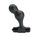 Mr play - plug anale vibrante in silicone nero-2