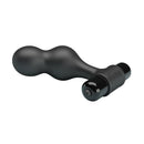 Mr play - plug anale vibrante in silicone nero-5