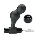 Mr play - plug anale vibrante in silicone nero-7