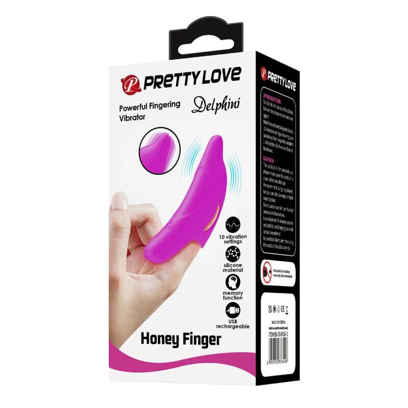 Pretty love - delphini powerful fingering stimulator purple-10