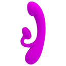 Pretty love - sincere silicone vibrator and stimulator purple-3