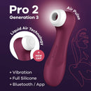 Satisfyer pro 2 generaci n 3 - vino rosso  bluetooth &  app-5
