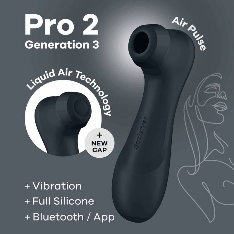 Satisfyer pro 2 generaci n 3 - nero  bluetooth &  app-5