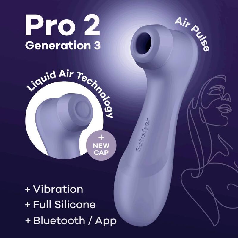 Satisfyer pro 2 generación 3 - lilac  bluetooth &  app-5