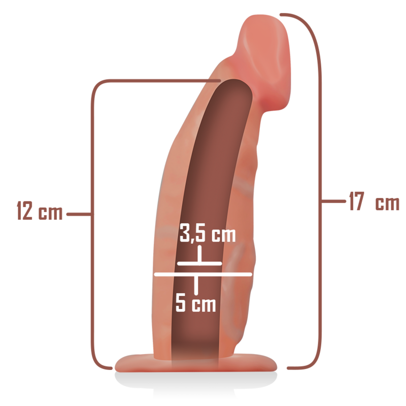 Intense - hollow strap-on extender 18 x 3.5 cm