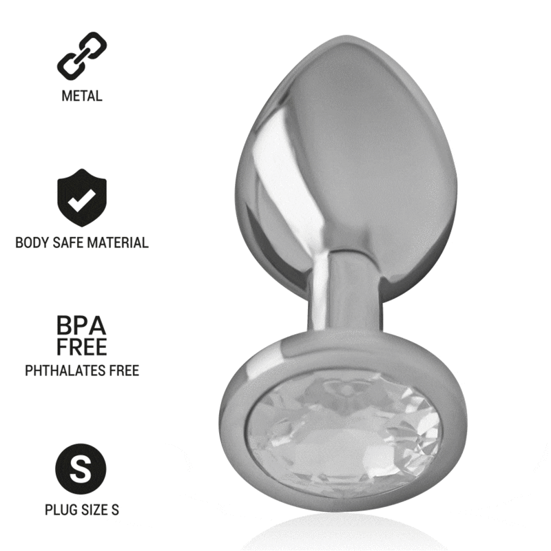 Intense - anal plug metal silver size s