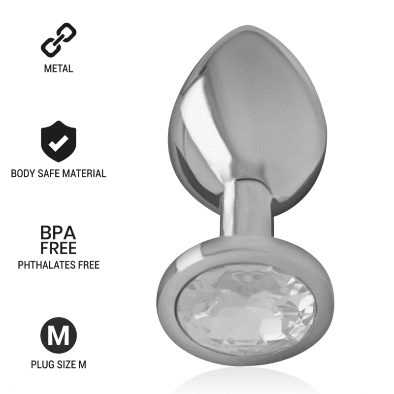 Intense - anal plug metal silver size m